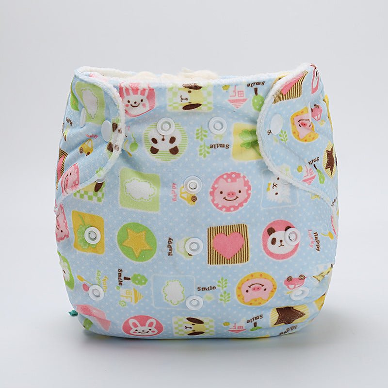 Baby cloth diaper pants cartoon diaper pants - Little Tings