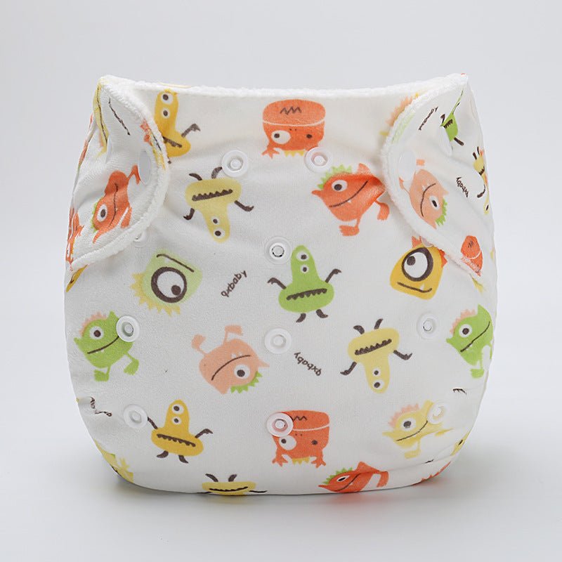 Baby cloth diaper pants cartoon diaper pants - Little Tings